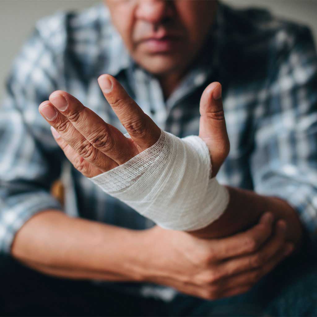 Workers Compensation Injury Man